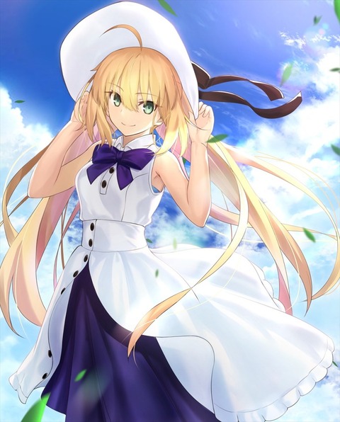 【FGO】白い帽子を被ったキャストリアイラスト！！ 夏＆美少女の組み合わせ好きすぎる！のサムネイル