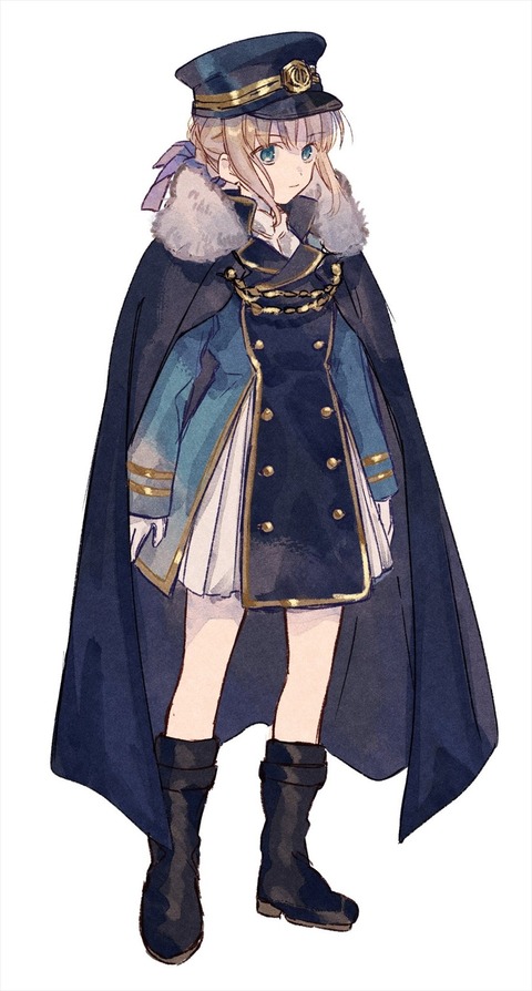 Fgo 軍服アルトリアイラスト 軍服姿のアルトリアもいい Fgoまとめ カルデア速報