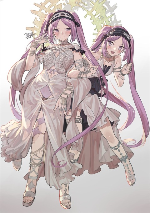 Fgo ステンノ エウリュアレイラスト 姉さま達可愛すぎる Fgoまとめ カルデア速報