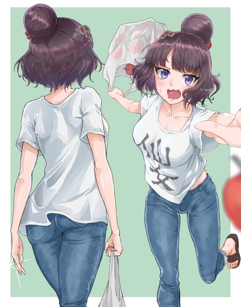 Fgo 猿をおんぶ紐でおんぶしながら戦うアルジュナ お猿さん可愛い