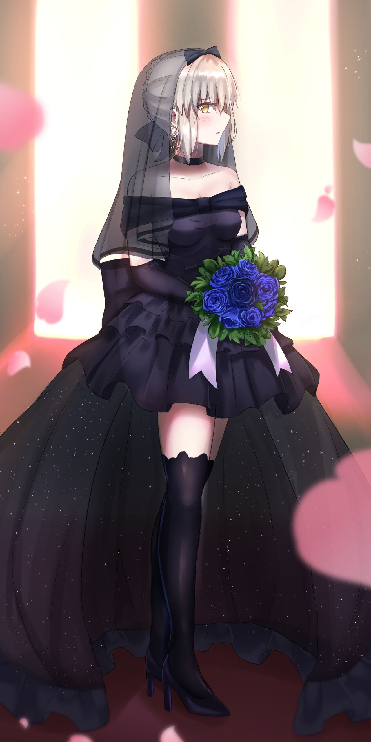 Fgo 黒ウェディングドレスの花嫁な黒王イラスト 黒ウェディングドレスもいいね Fgo 黒ウェディングドレスの花嫁な黒王イラスト 黒ウェディングドレスもいいね