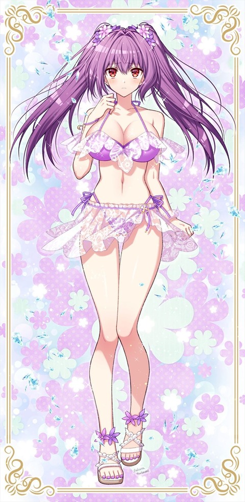 【FGO】佐倉ツバメさんの水着スカディ様！！　ツインテールスカディ様可愛いです！