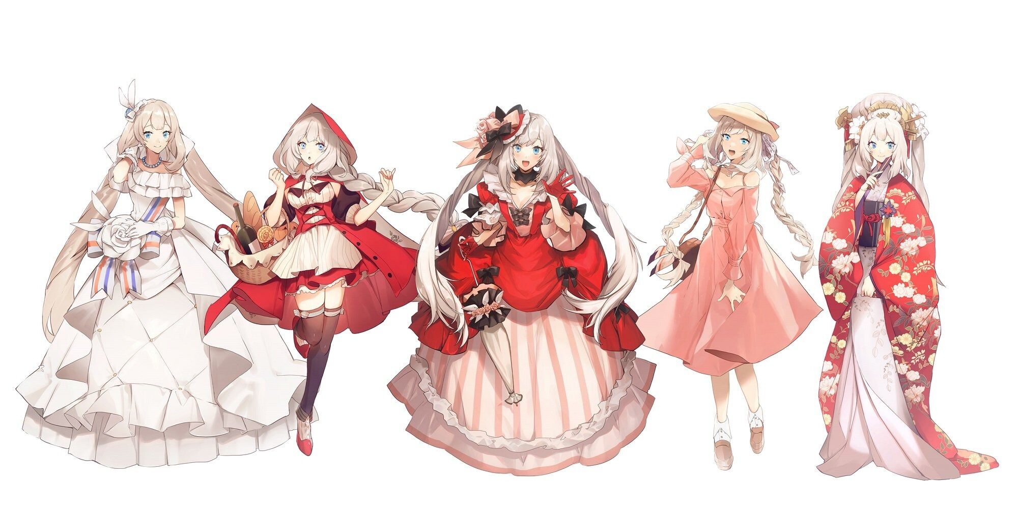 Fgo ノ間さんのいろいろな衣装のマリーイラスト どの衣装も好きすぎる