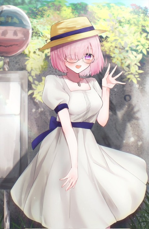 Fgo デート衣装のマシュイラスト マシュと夏デートした過ぎる Fgoまとめ カルデア速報