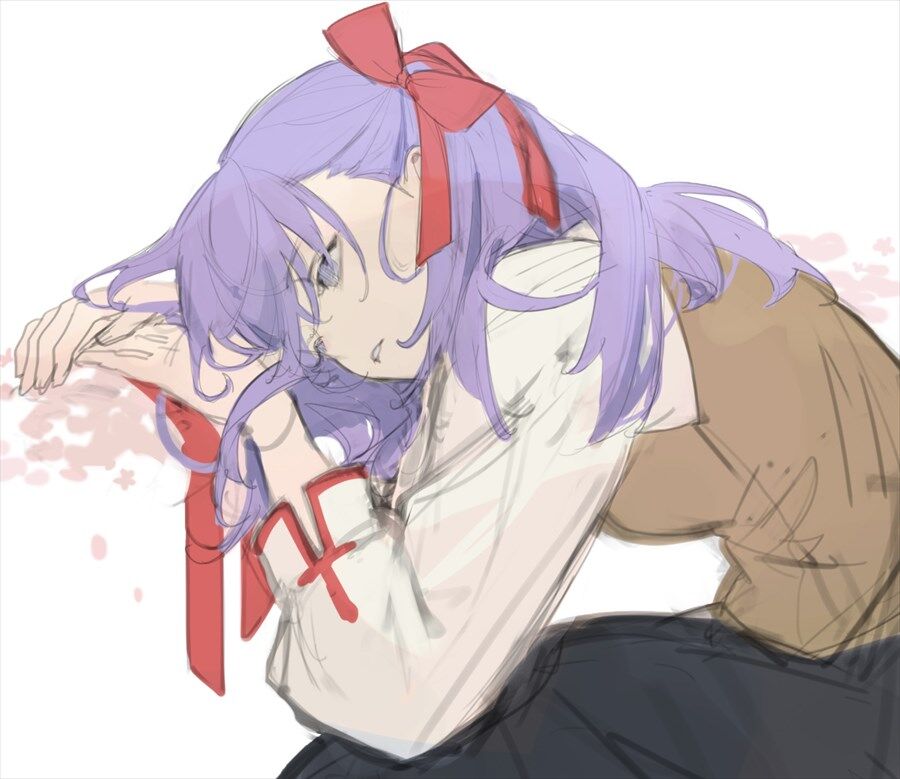 Fate Hf Sikiさんの制服桜イラスト この儚い感じが好きです 2chゲームまとめアンテナ Fate Hf Sikiさんの制服桜イラスト この儚い感じが好きです 2chゲームまとめアンテナ