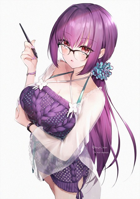 【FGO】水着のスカディ様イラスト！！　どっちのバージョンも可愛いです！！