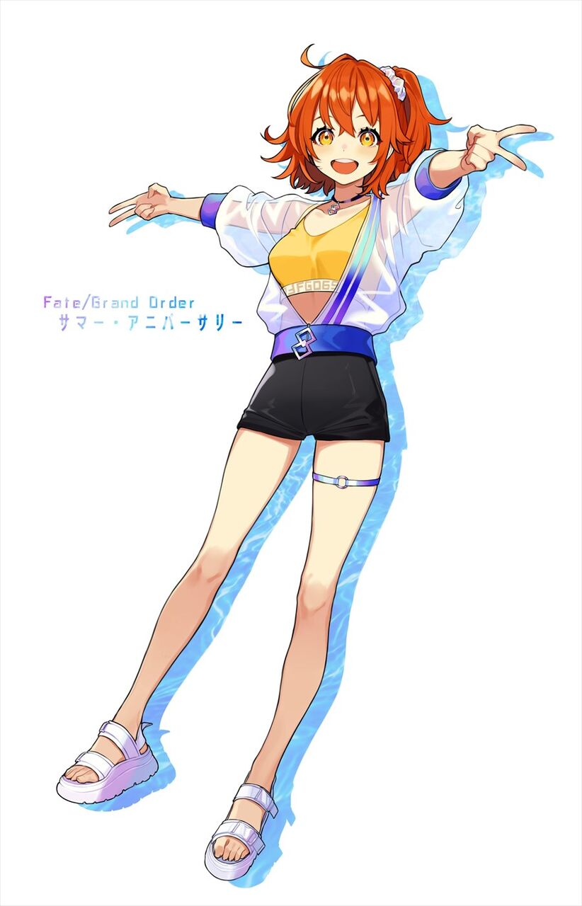 Fgo サマー アニバーサリー衣装のぐだ子イラスト この衣装のぐだ子可愛いですよね 2chゲームまとめアンテナ