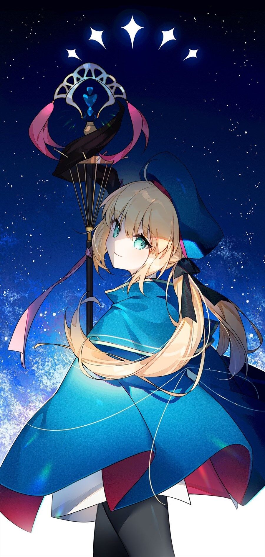 Fgo コーヒーさんの夜空とキャストリアイラスト キャストリア美しいね