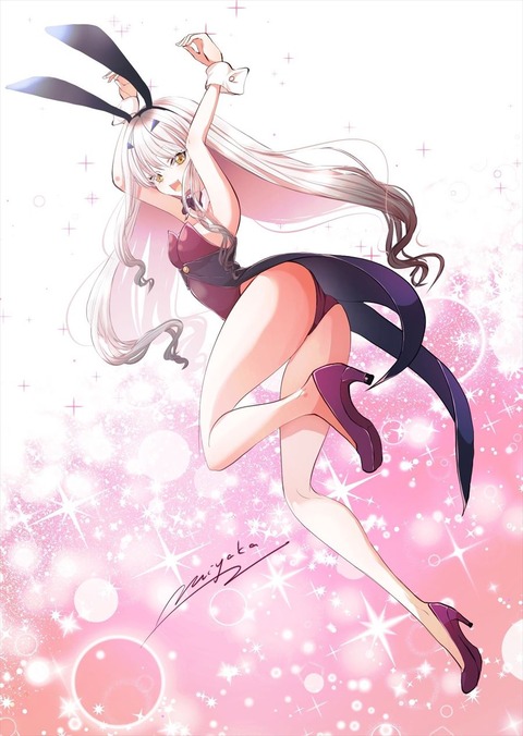 【FGO】バニーなメリュジーヌイラスト!! バニーメリュジーヌもかわいい^~