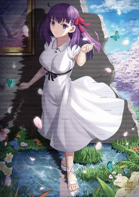Fgo ノーマル桜 黒桜イラスト 対比がいいですねぇ Fgoまとめ カルデア速報