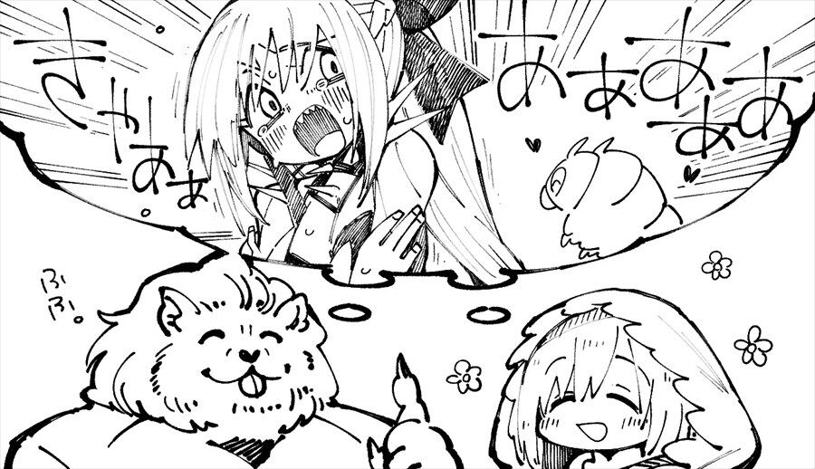 Fgo 芋虫に恐怖するモルガンをイメージする花嫁マシュ ボガード 虫嫌い可愛いよねｗ