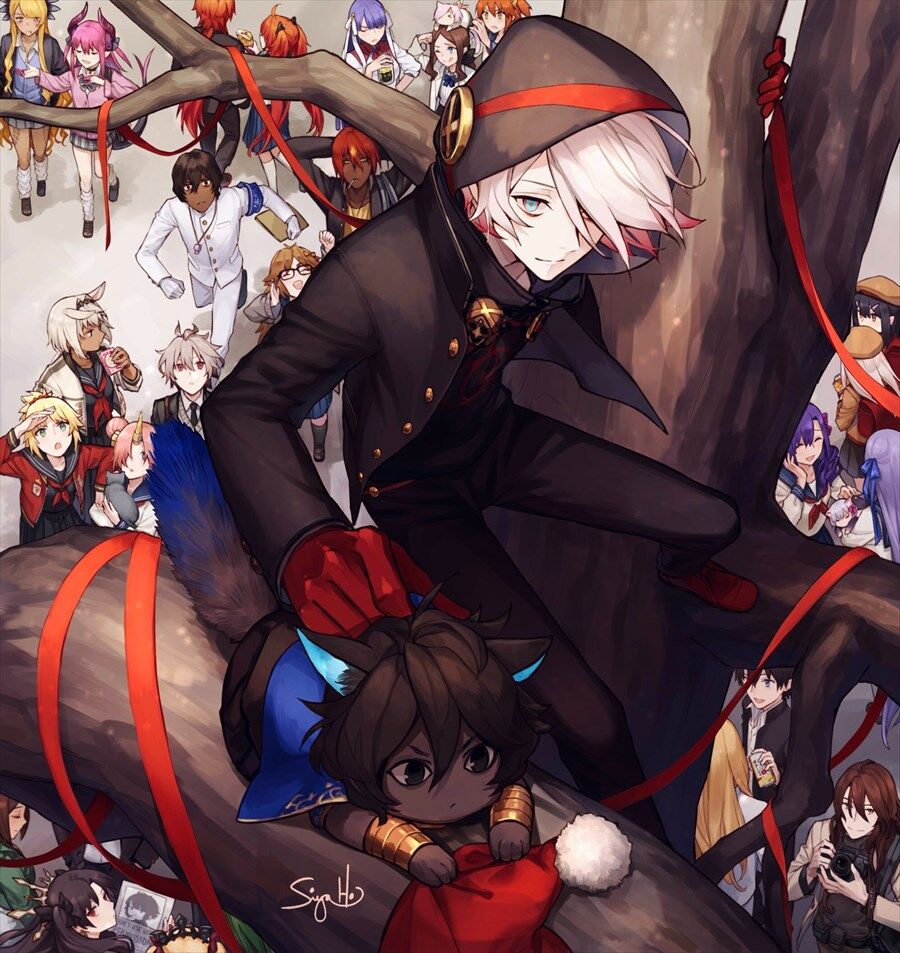 Fgo 学生カルデア勢イラスト 学ランサンタカルナもいいな Fgo 学生カルデア勢イラスト 学ランサンタカルナもいいな