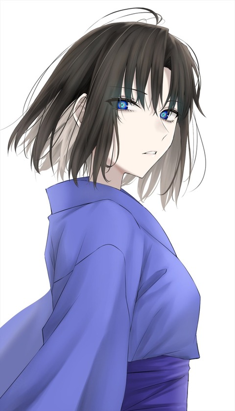 Fgo 着物の両儀式イラスト 直死の魔眼が美しいです Fgoまとめ カルデア速報