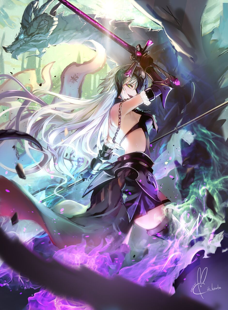 Fgo 竜の魔女 邪ンヌイラスト 背中が最高なんだよなぁ Fgo 竜の魔女 邪ンヌイラスト 背中が最高なんだよなぁ