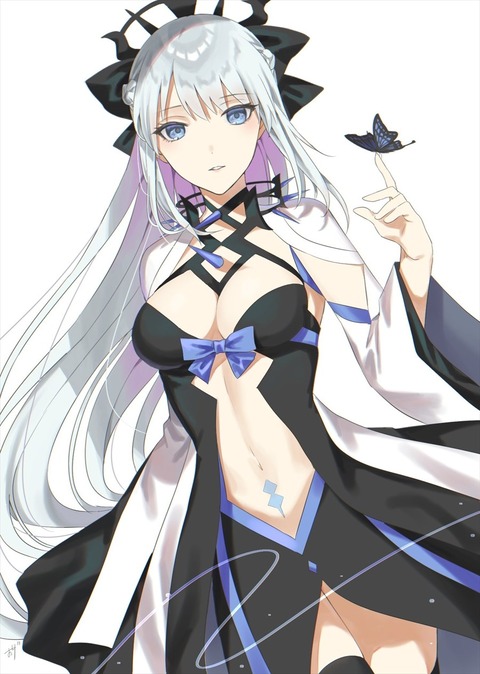 【FGO】曼殊沙華さんのモルガンイラスト！ 指先に蝶が乗ってるのオシャレです陛下！のサムネイル