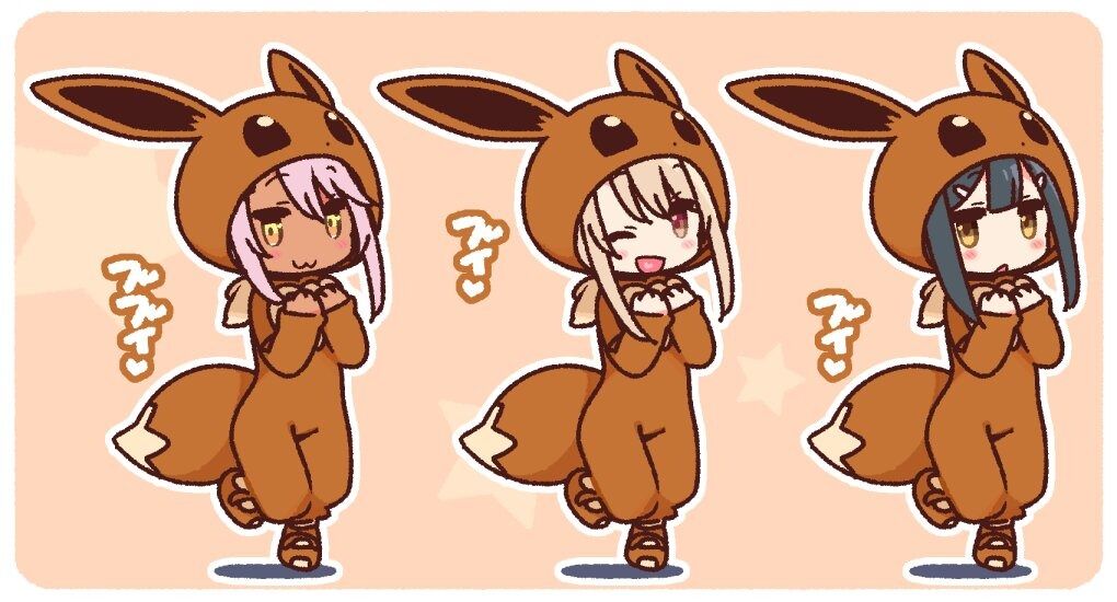 Fgo 着ぐるみプリズマトリオイラスト ポケモン着ぐるみいいぞ