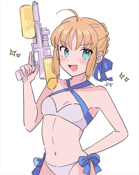 Fgo 水鉄砲を構える水着我が王 ドヤ顔我が王可愛すぎるｗ Fgoまとめ カルデア速報