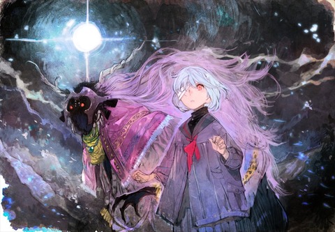 Fgo Toi8さんの礼装 クロスビッキの魔法姫と怪物 の怪物と少女イラスト この物語を見てみたい Fgoまとめ カルデア速報