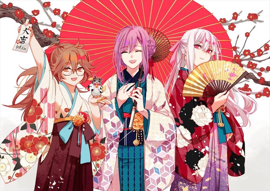 Fgo 晴れ着姿のインド勢イラスト 和装も似合いすぎる