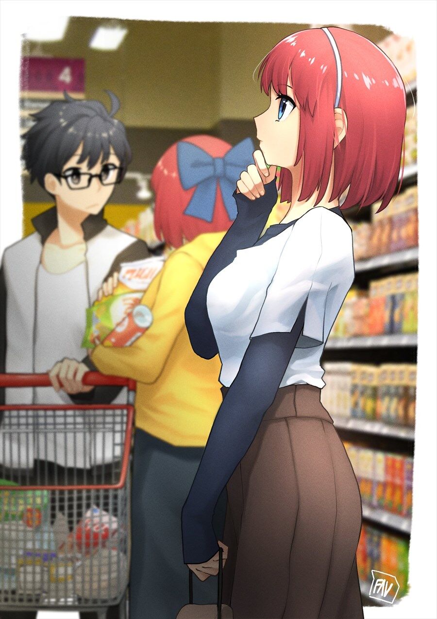 月姫 志貴と琥珀さんと一緒に買い物に来た翡翠さん 何か欲しいものでもあったのかな