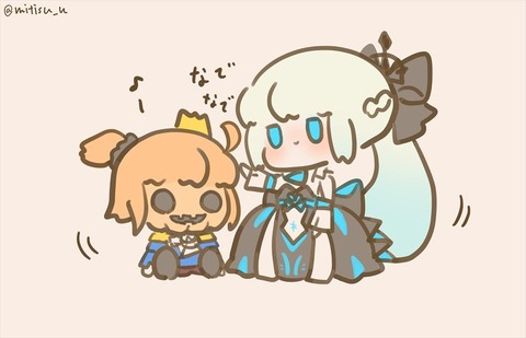 【FGO】かぼちゃぐだ達をなでなでするモルガン様！！　かぼちゃになっても愛してくれる！