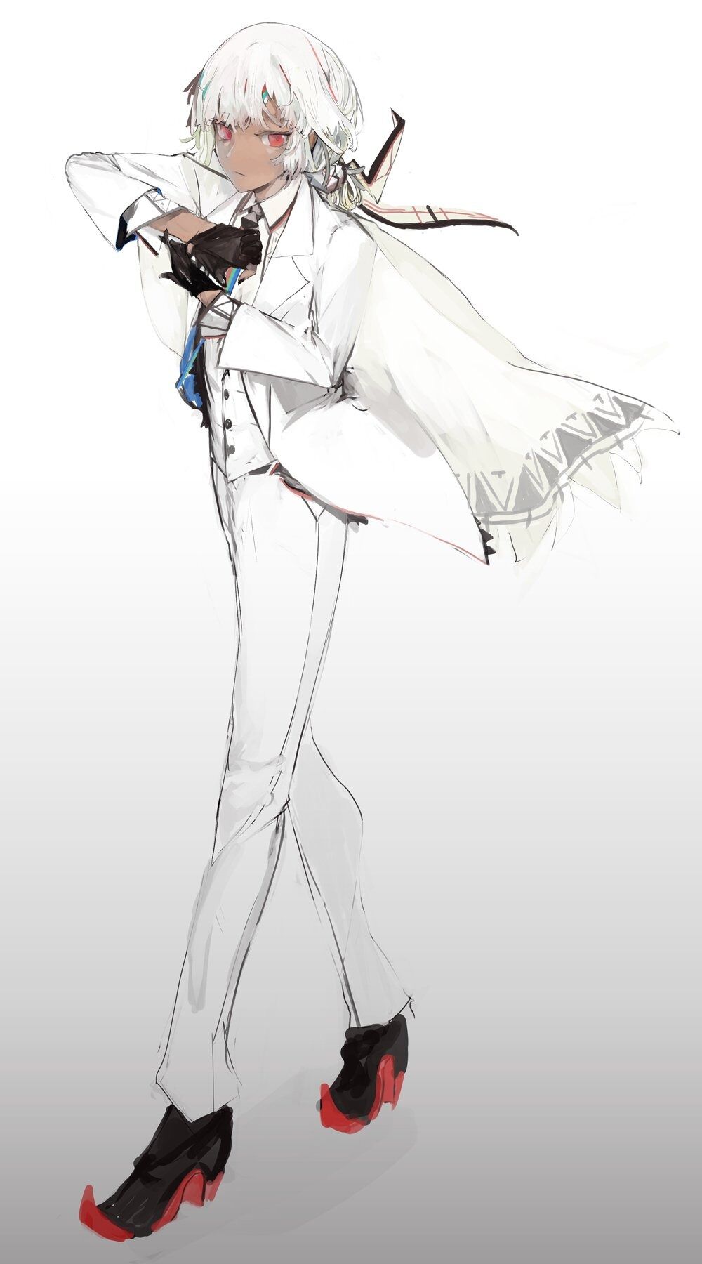 Fgo 白スーツのアルテラさんイラスト イケメンアルテラさんたまらん Fgo 白スーツのアルテラさんイラスト イケメンアルテラさんたまらん