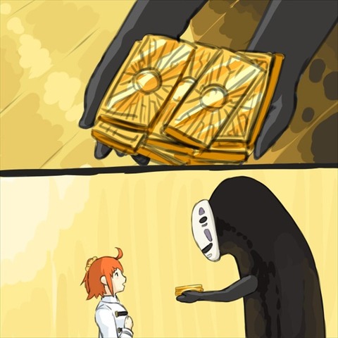 Fgo 呼符をいっぱいくれようとするカオナシ もっとよこせぇ Fgoまとめ カルデア速報