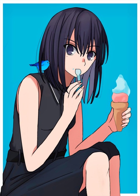 まほよ アイス食べる有珠イラスト 暑い中食べるアイスは最高だよね まほよ アイス食べる有珠イラスト 暑い中食べるアイスは最高だよね