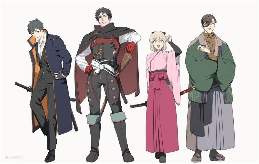 Fgo 新選組四人衆の隊服ver と通常衣装ver どっちもいいよなぁ Fgo 新選組四人衆の隊服ver と通常衣装ver どっちもいいよなぁ