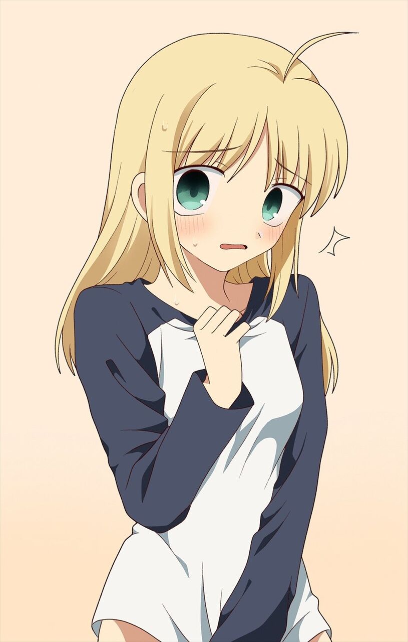 Fate Sn 士郎のtシャツを着ているのを見られたセイバーさんgif 赤面セイバーさん可愛いなｗ ゲームまとめのまとめ速報