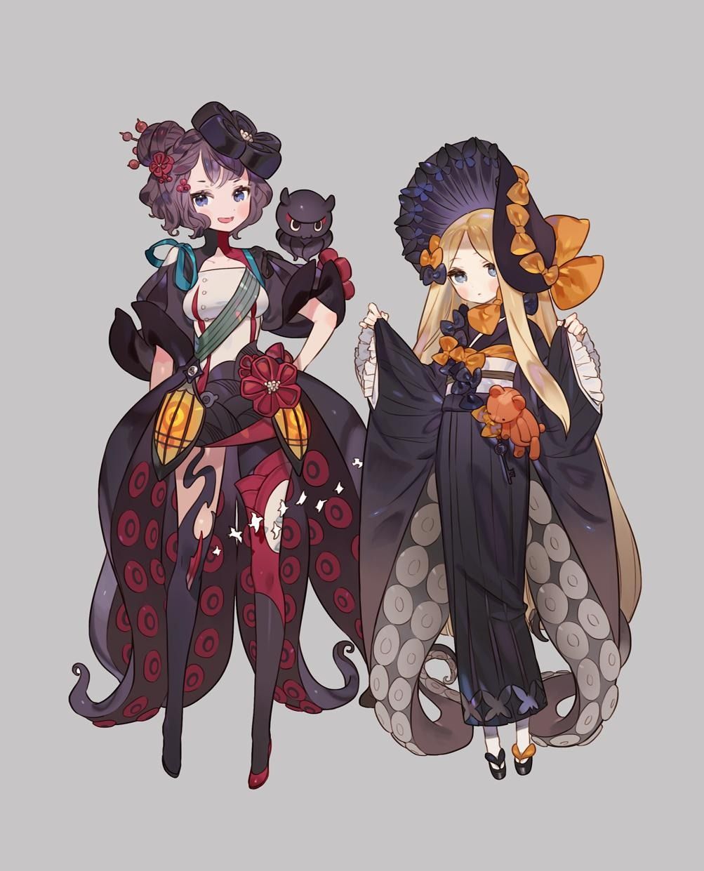 Fgo ドレス北斎ちゃんと着物アビー デザインすこだわ