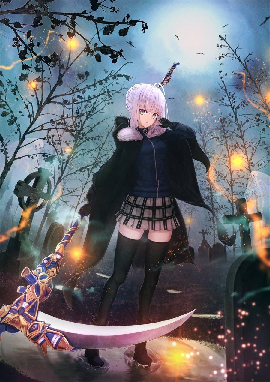 Fgo アオまるさんの墓守グレイたんイラスト 大鎌持ったグレイたんかっこいいです