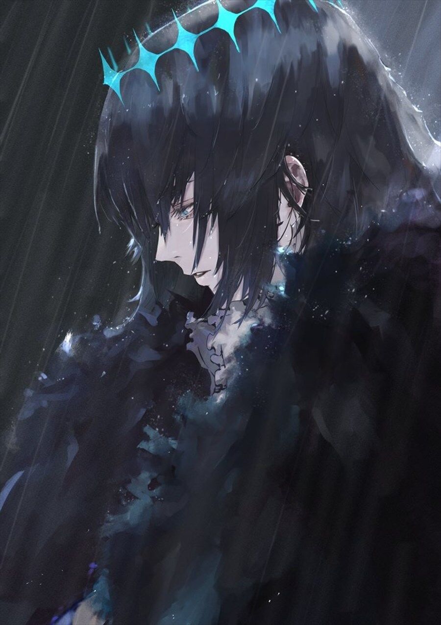 Fgo ねこのけだまさんの黒オベロンイラスト 雨に打たれる黒オベロンよすぎる