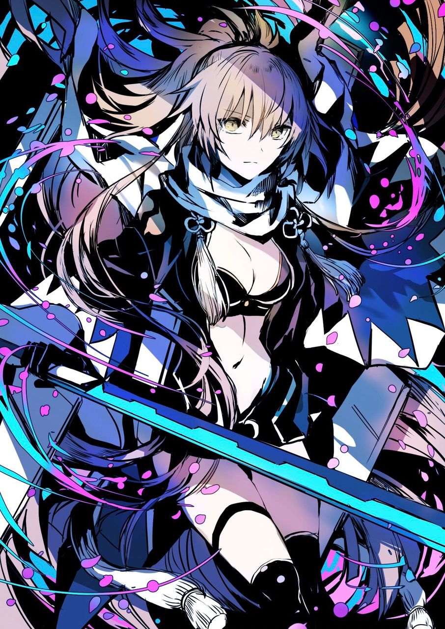 Fgo 沖田jさんの水着ジャージ羽織ver 髪伸びた沖田さんイケメンすぎる