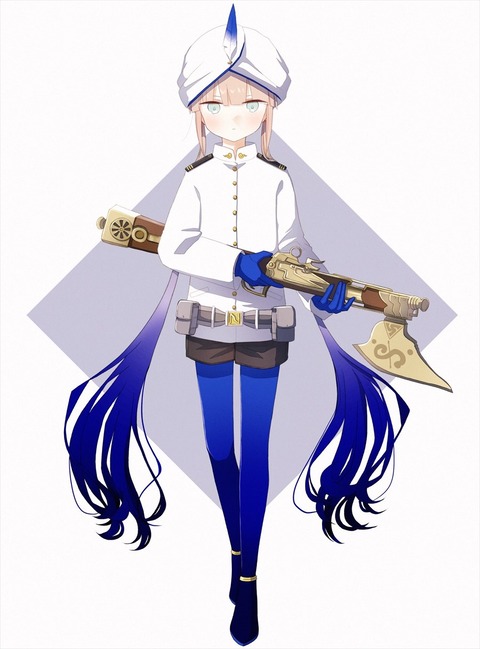 Fgo かっこいい銃を持ったキャプテンイラスト 様になってるよキャプテン
