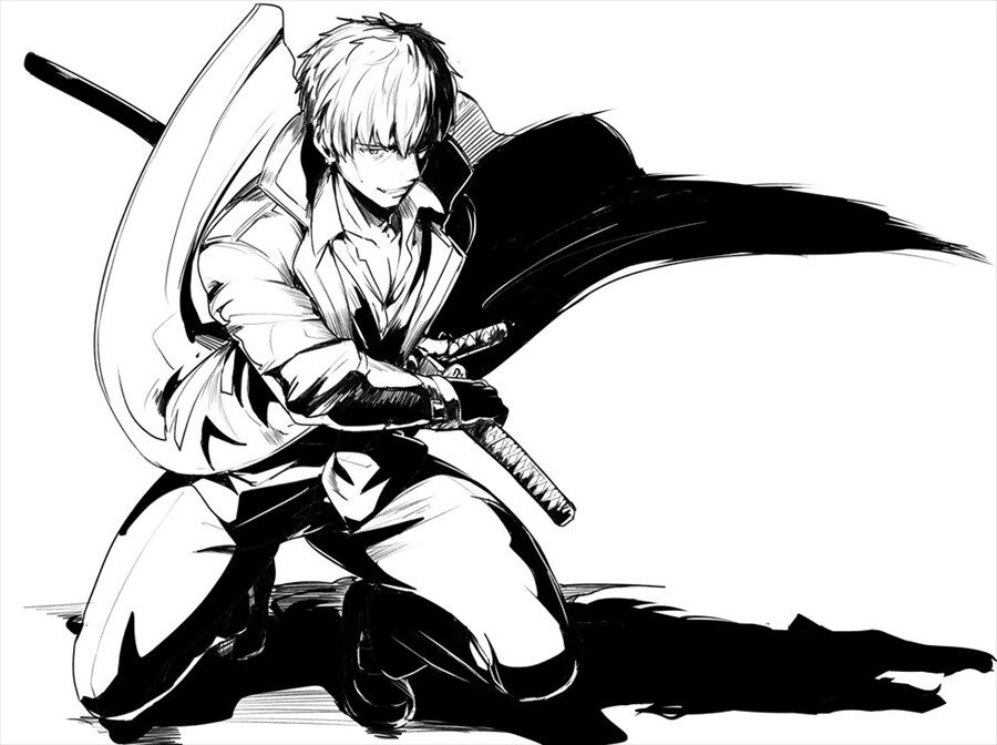 Fgo 芝石ひらめさんの斎藤さんイラスト 白黒なのかっこよすぎる Fgo 芝石ひらめさんの斎藤さんイラスト 白黒なのかっこよすぎる