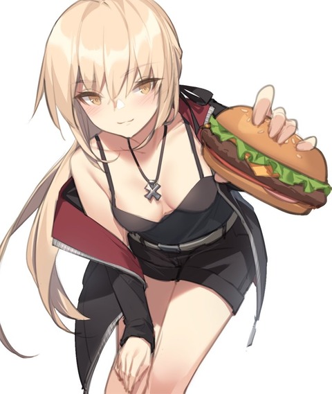 【FGO】バーガーを勧めてくる黒王イラスト！！ 黒王様に食べさせてほしいです//////のサムネイル