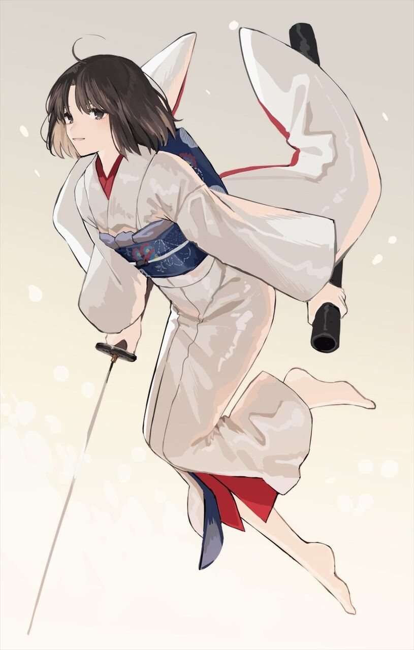Fgo おかかさんの剣式イラスト 白い着物が素敵です