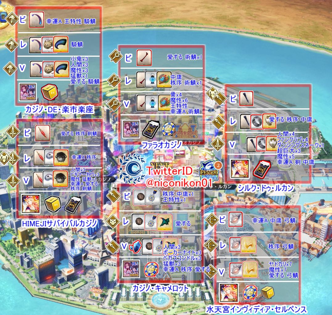 Fgo Fgoイベント 見参 ラスベガス御前試合 水着剣豪七色勝負 06 第六カジノまで 効率のいい場所 ボーナス フレ礼装まとめ