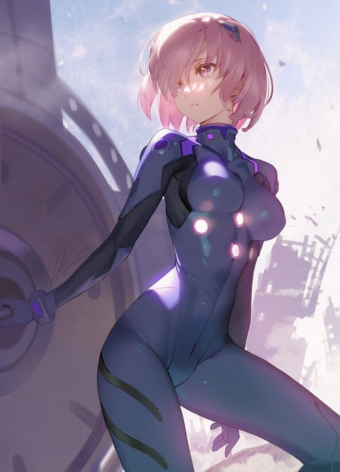 Fgo 亜種特異点 第３新東京市 マシュinプラグスーツイラスト エヴァプラグスーツなマシュも素敵です Fgoまとめ カルデア速報