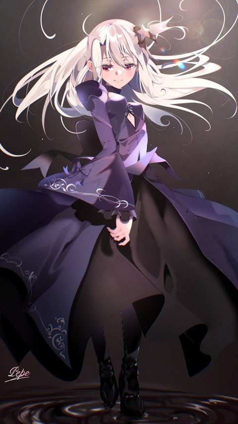 Fgo 黒王ドレスのイリヤさんイラスト 黒いドレスも着こなすイリヤさんかっこいいです Fgoまとめ カルデア速報