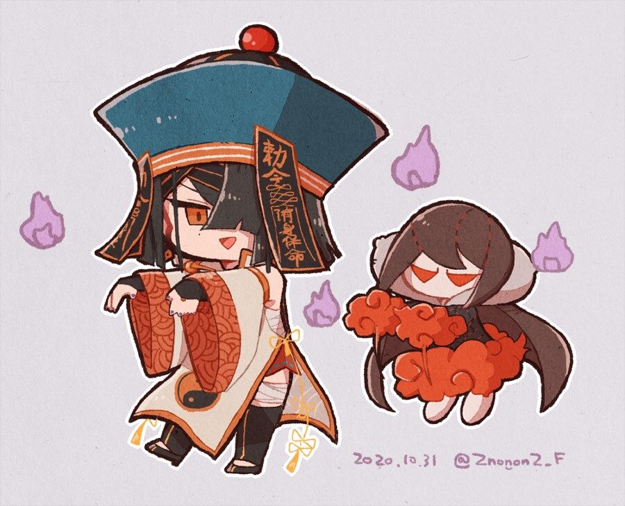 Fgo ゾノさんのキョンシー風徐福ちゃん ぐっ様人形 デフォルメ徐福ちゃん可愛い