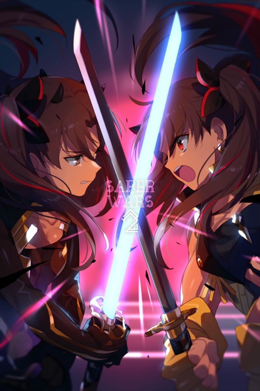 Fgo 悪のsイシュタルvs善のsイシュタル 刀同士の鍔迫り合いかっこいいです