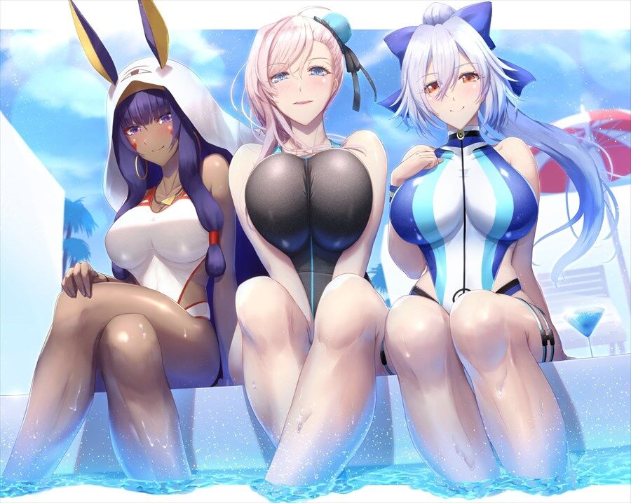 Fgo カルデア競泳水着トリオイラスト 競泳水着もっと増やして ゲームまとめのまとめ速報 Fgo カルデア競泳水着トリオイラスト 競泳水着もっと増やして ゲームまとめのまとめ速報
