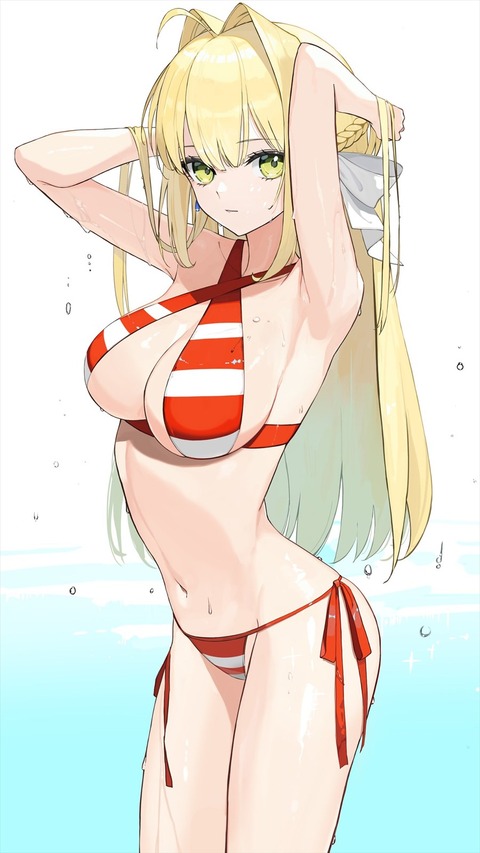 Fgo 髪を下した水着ネロちゃま 美少女すぎるだろ Fgoまとめ カルデア速報