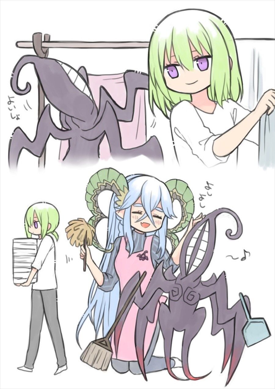 Fgo キングゥとティアマトママと一緒に生活するラフム ラフム働き者だな