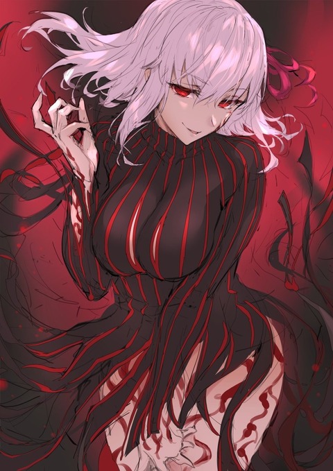 Fgo Haoniさんの黒桜イラスト 不敵な笑みがたまらん