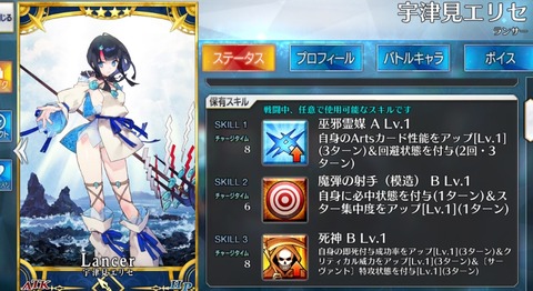 Fgo エリセのスキル クラススキル 宝具性能が判明 先に即死入るのがネックだな Fgoまとめ カルデア速報