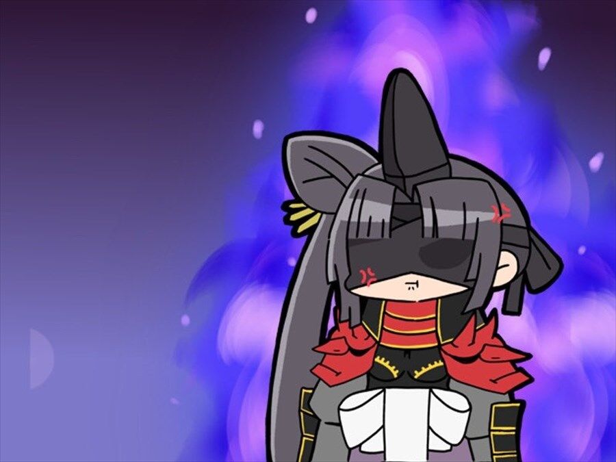 Fgo デフォルメ景清イラスト 憎悪の炎がメラメラだ