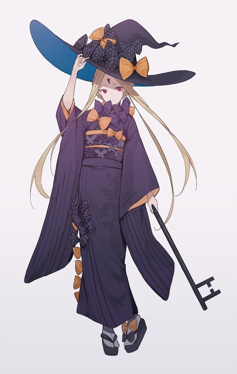Fgo 着物アビーちゃんイラスト 着物と帽子の組み合わせもアリだな Fgoまとめ カルデア速報